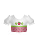 Strawberry Gal Puff Sleeve Crop Top