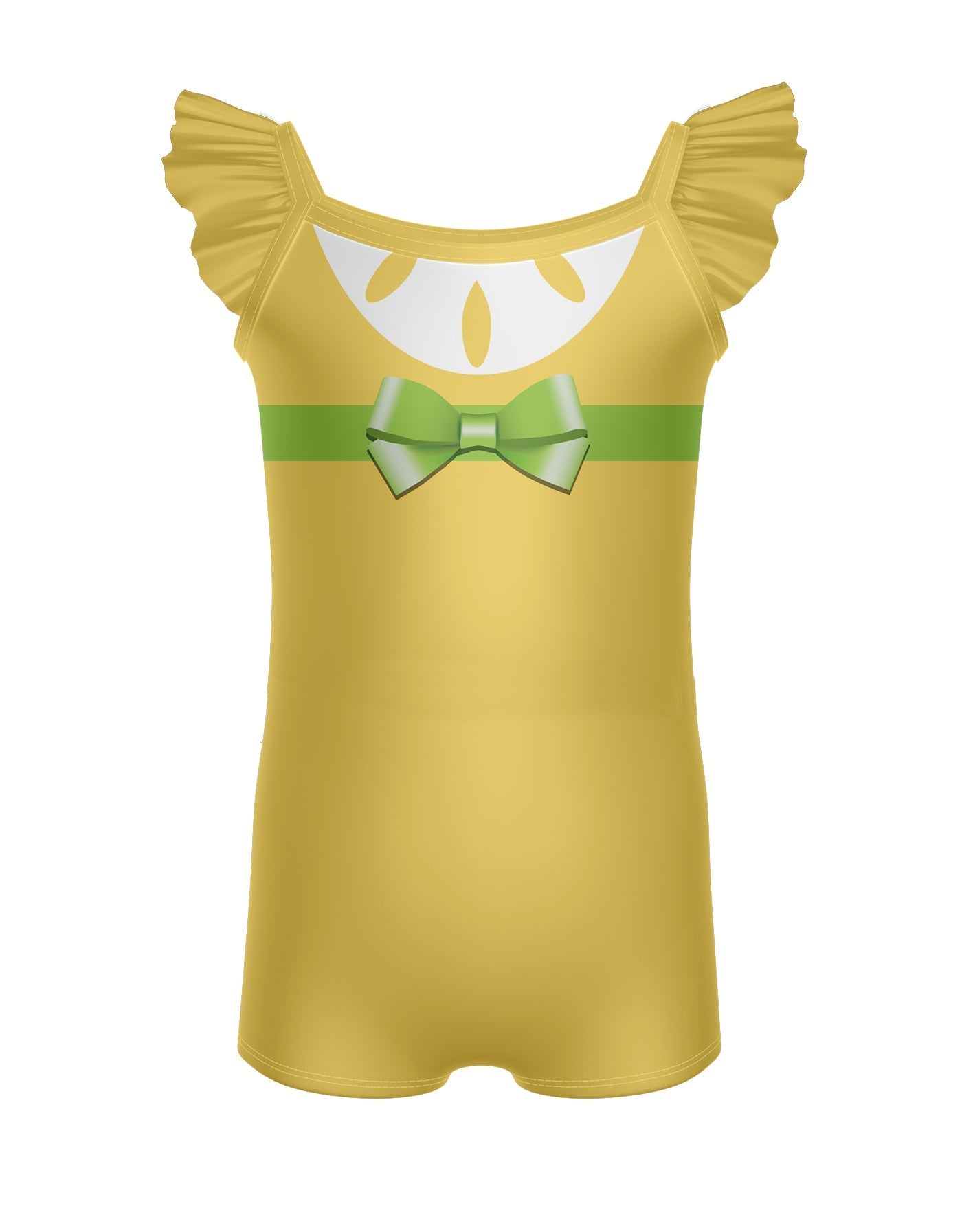 Lemon Gal Camisole Flutter Sleeve Biketard