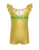 Lemon Gal Camisole Flutter Sleeve Biketard