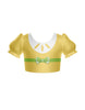 Lemon Gal Puff Sleeve Crop Top