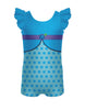 Blueberry Gal Tank Gather Sleeve Biketard
