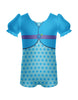 Blueberry Gal Puff Sleeve Biketard