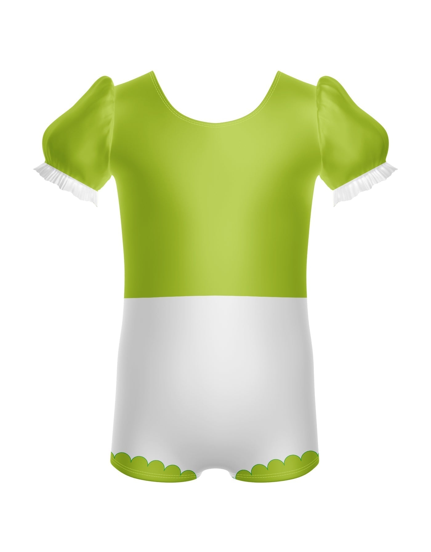 Smurfettes Puff Sleeve Biketard