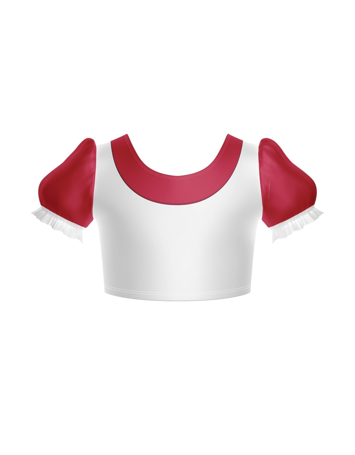 Smurfettes Puff Sleeve Crop Top