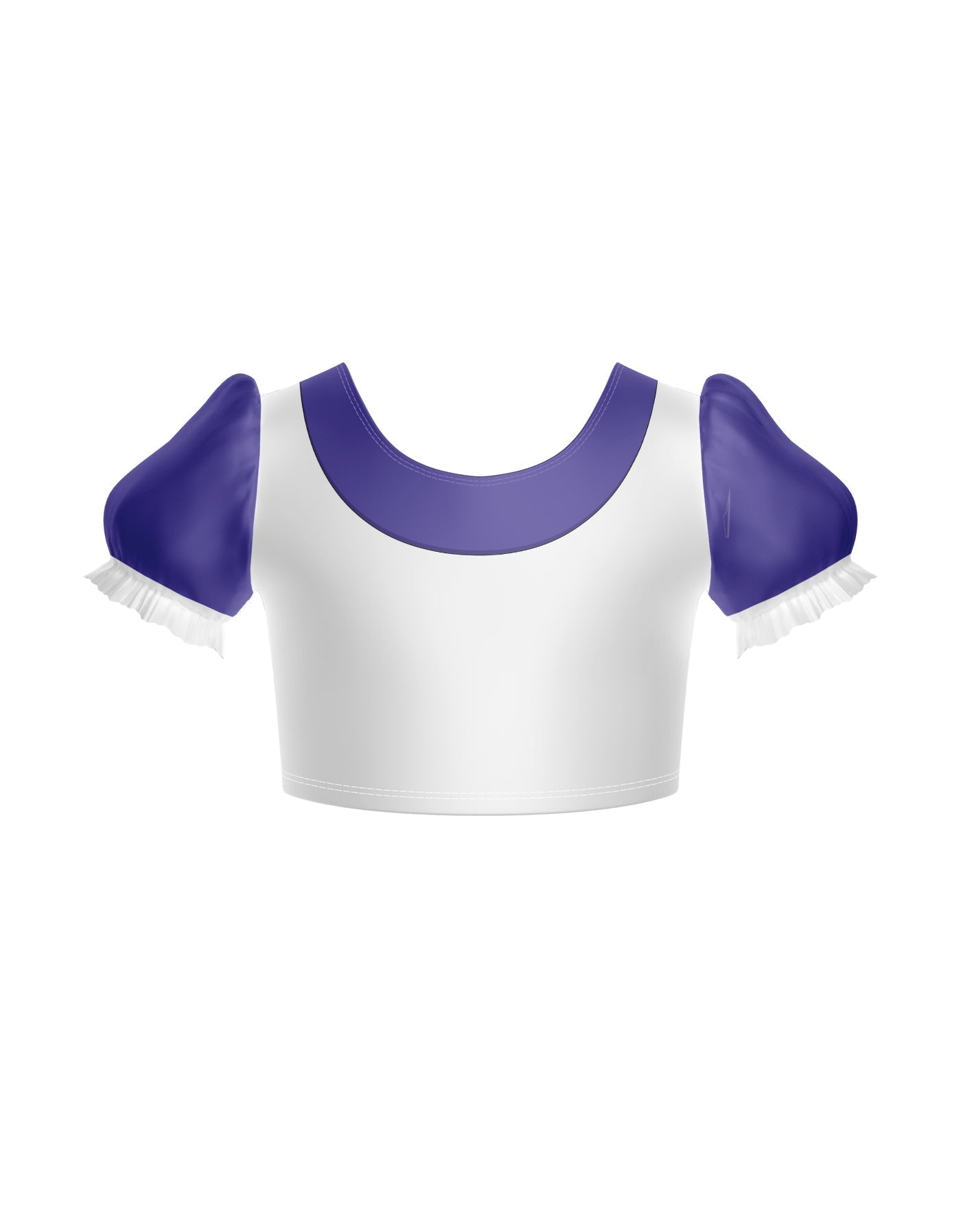 Smurfettes Puff Sleeve Crop Top