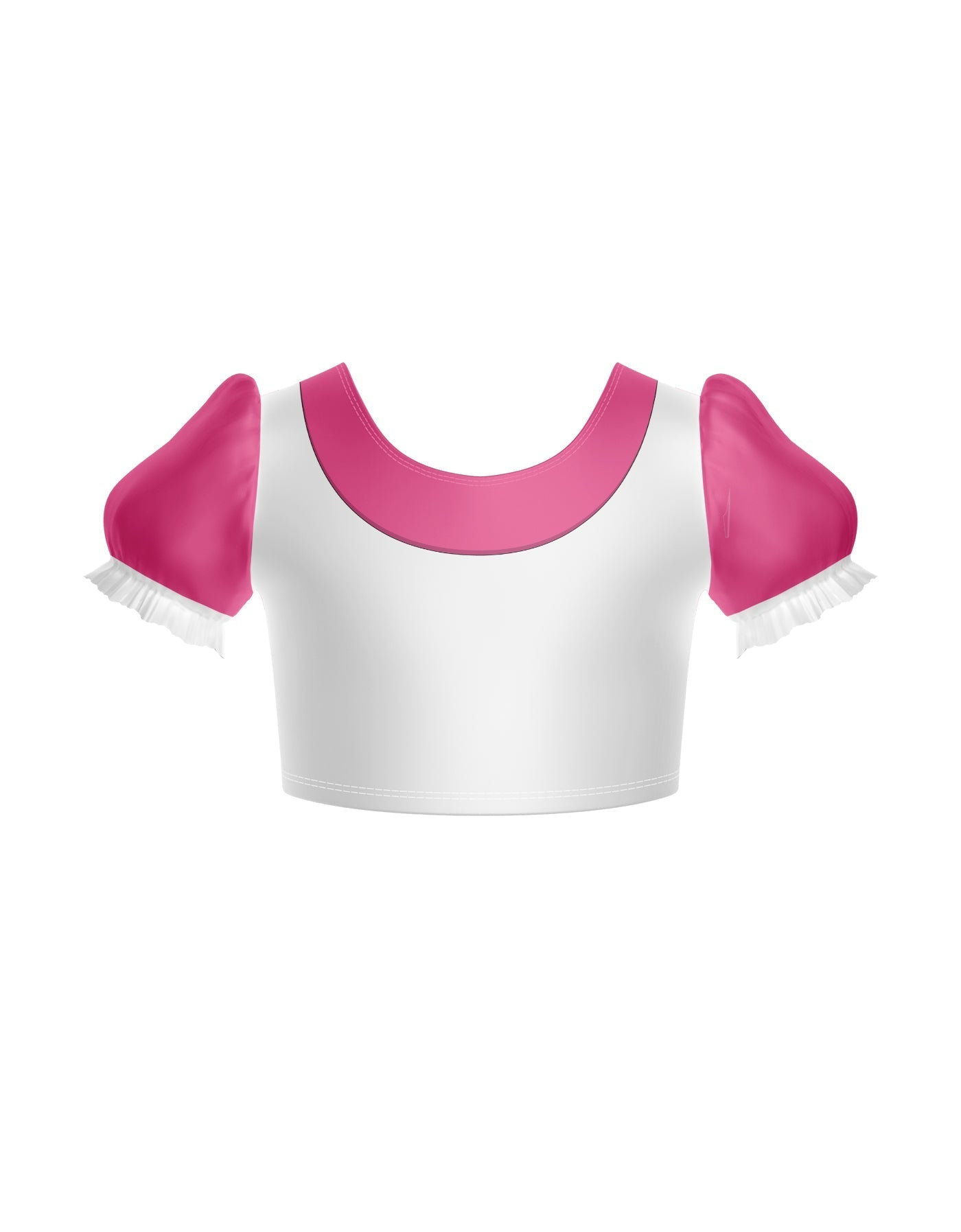 Smurfettes Puff Sleeve Crop Top