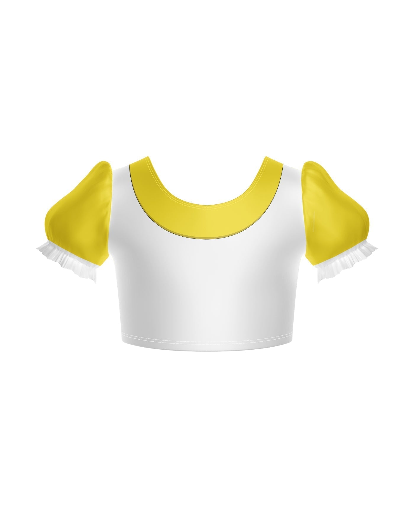 Smurfettes Puff Sleeve Crop Top