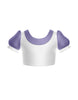 Smurfettes Puff Sleeve Crop Top