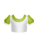 Smurfettes Puff Sleeve Crop Top