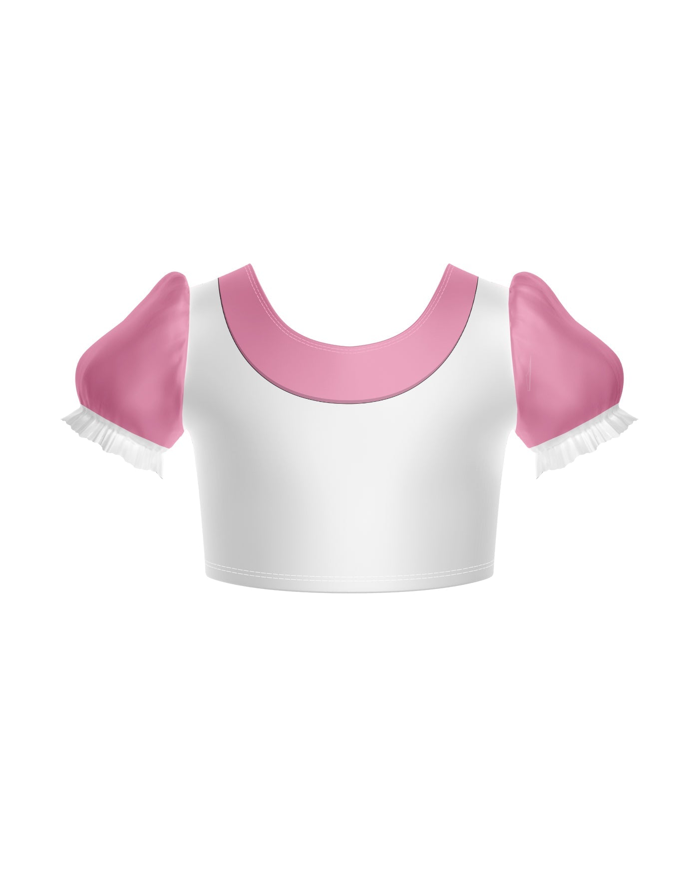 Smurfettes Puff Sleeve Crop Top