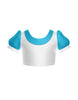 Smurfettes Puff Sleeve Crop Top