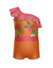 Tropicoco One Shoulder w Ruffle Biketard