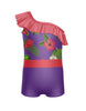 Tropicoco One Shoulder w Ruffle Biketard