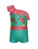 Tropicoco One Shoulder w Ruffle Biketard