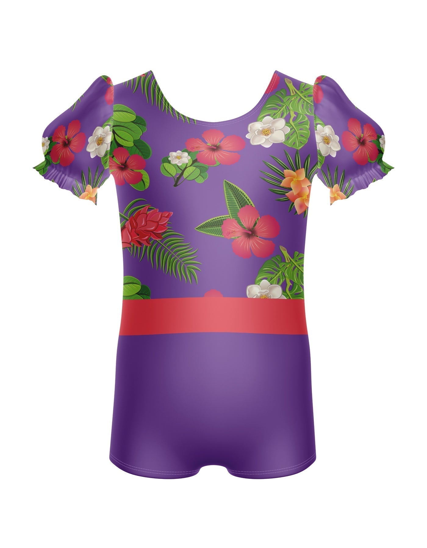 Tropicoco Puff Sleeve Biketard