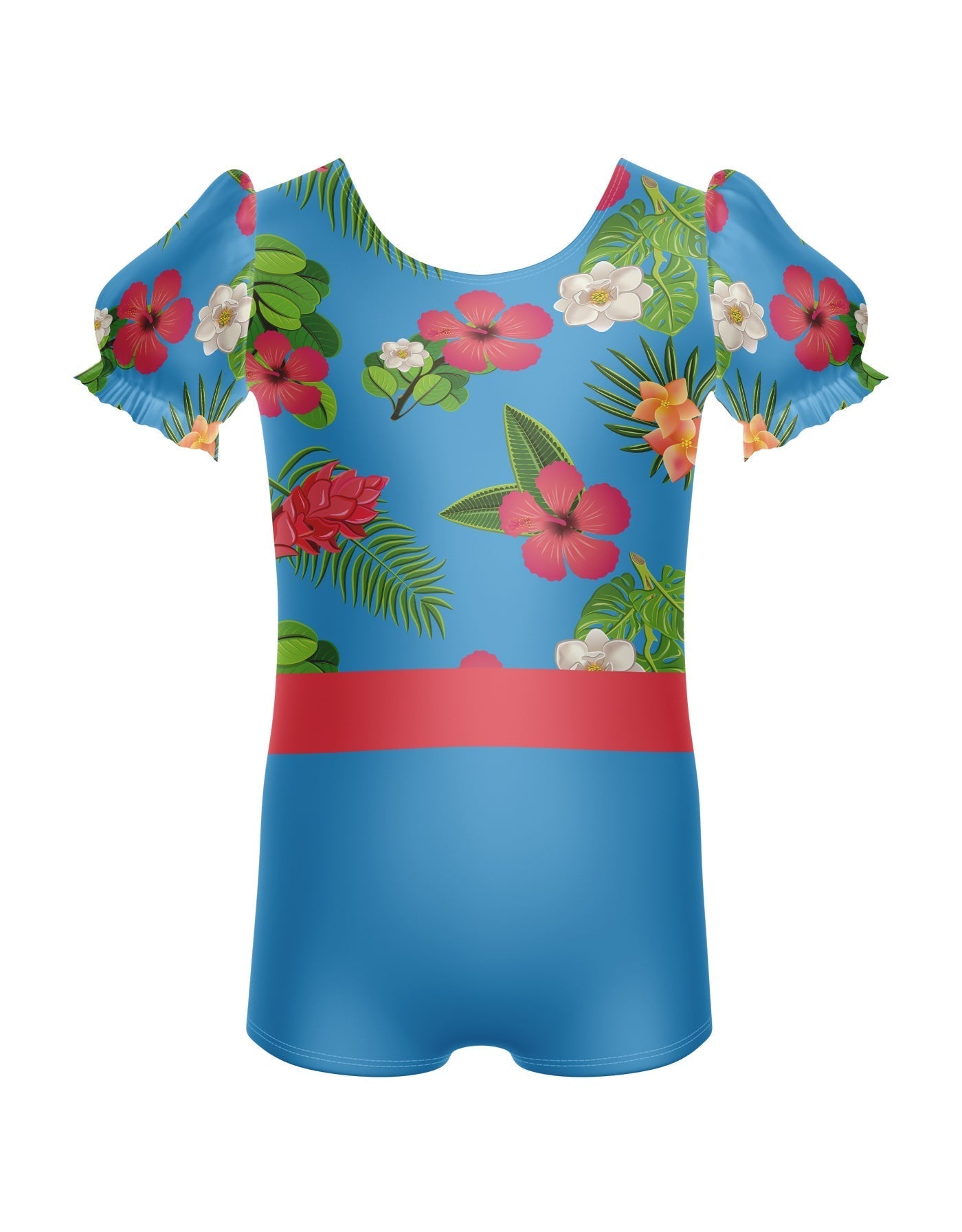 Tropicoco Puff Sleeve Biketard