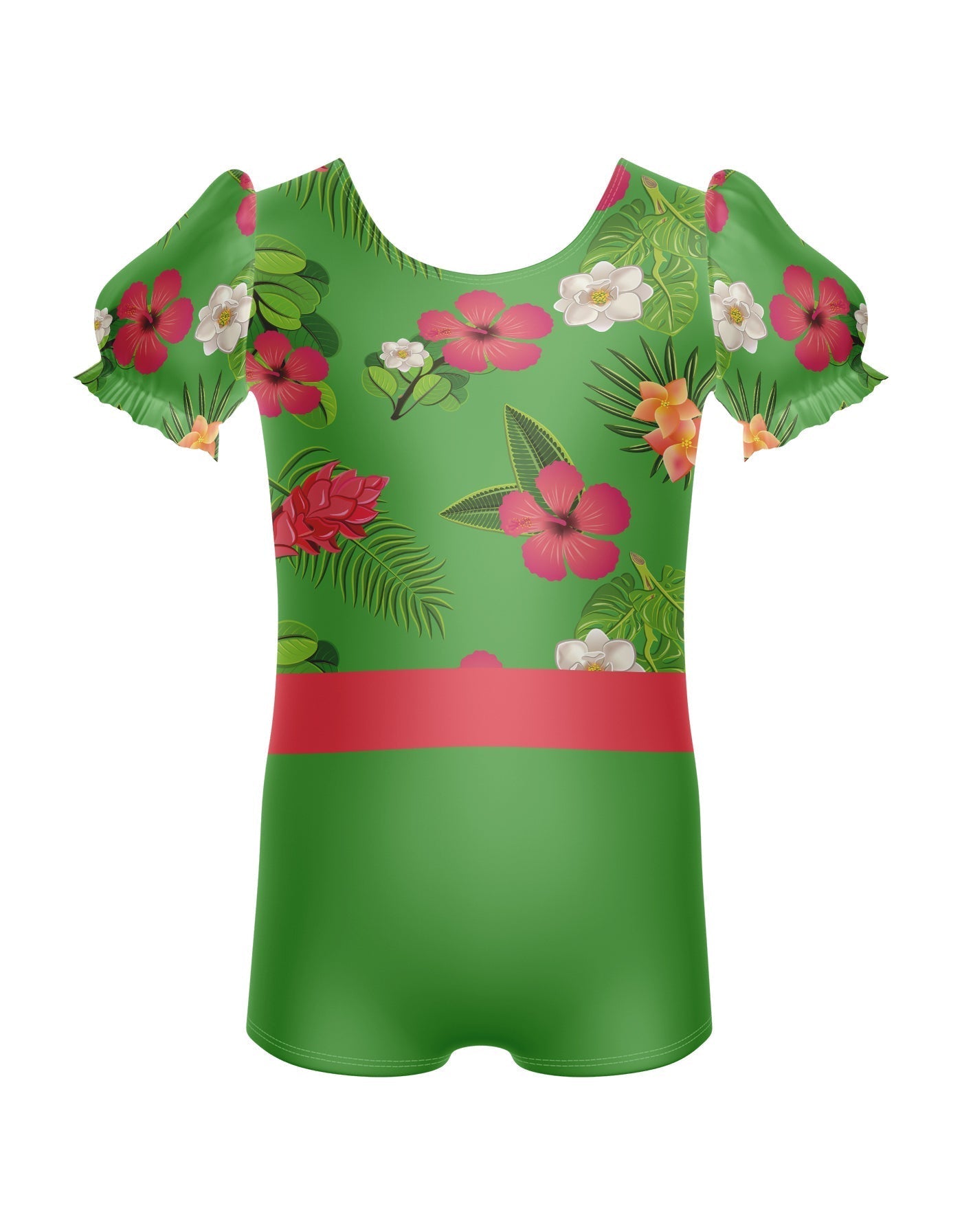 Tropicoco Puff Sleeve Biketard