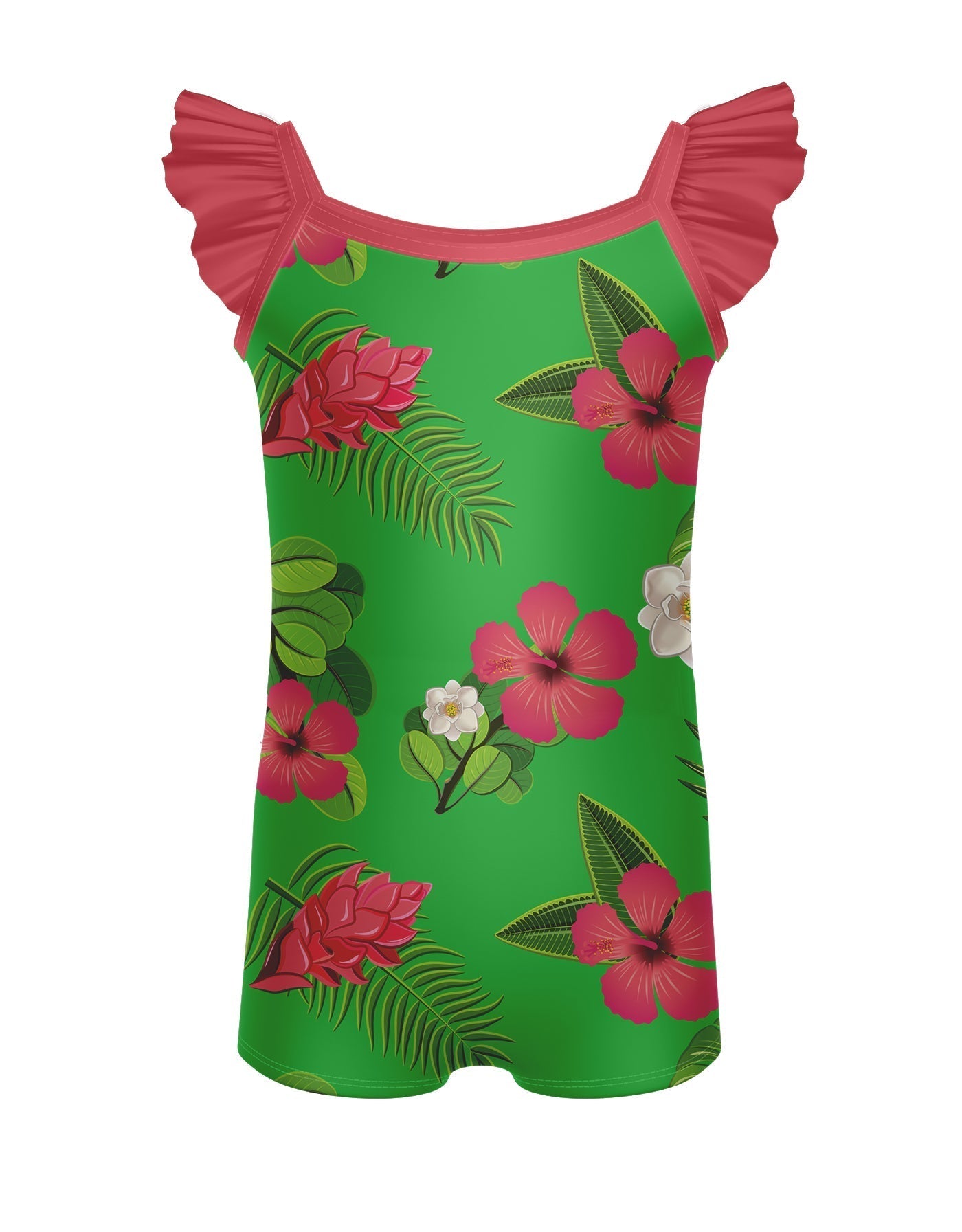 Tropicoco Camisole Flutter Sleeve Biketard