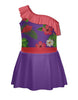 Tropicoco One Shoulder w Ruffle Dress