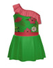 Tropicoco One Shoulder w Ruffle Dress