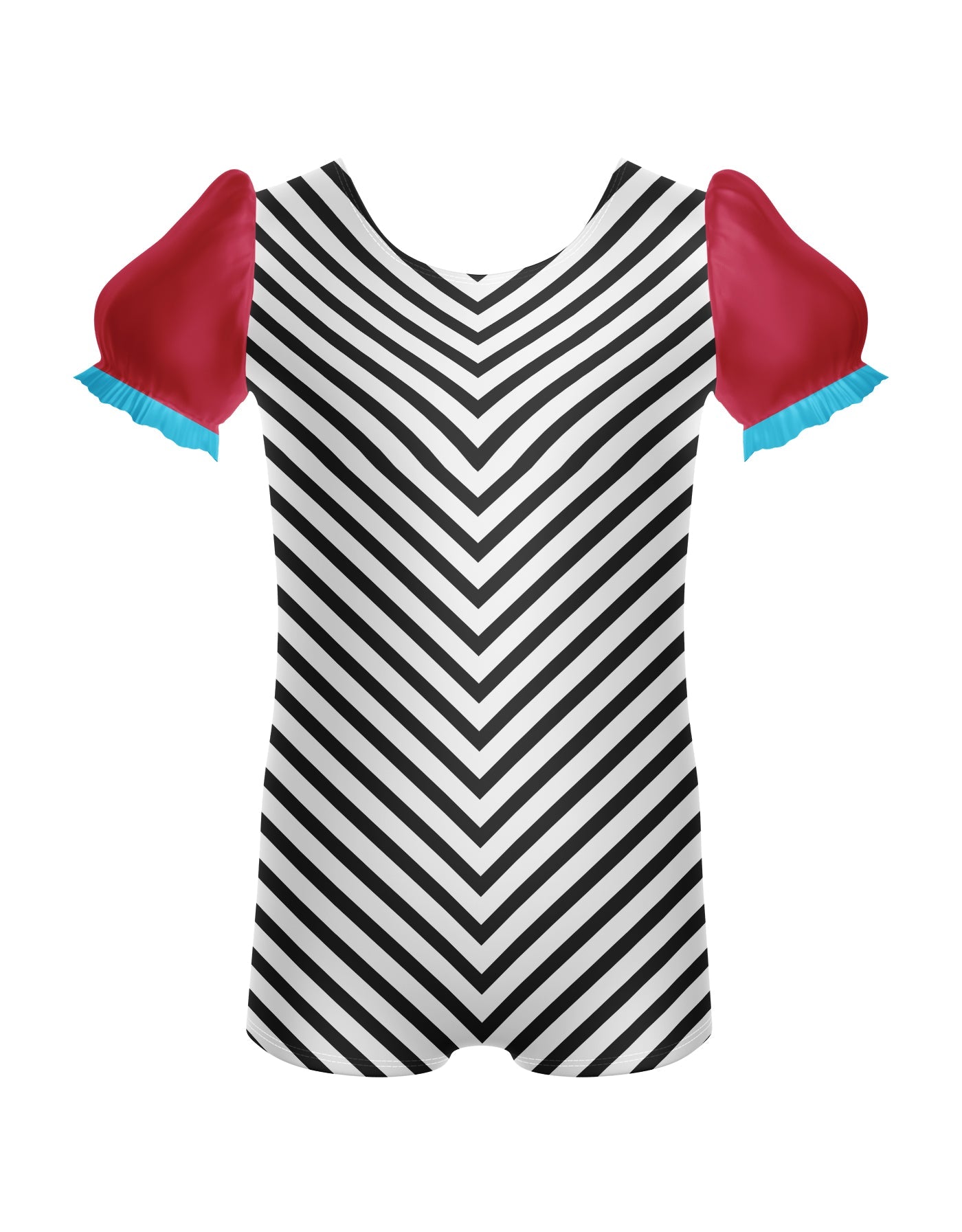 Banana Split Puff Sleeve Biketard