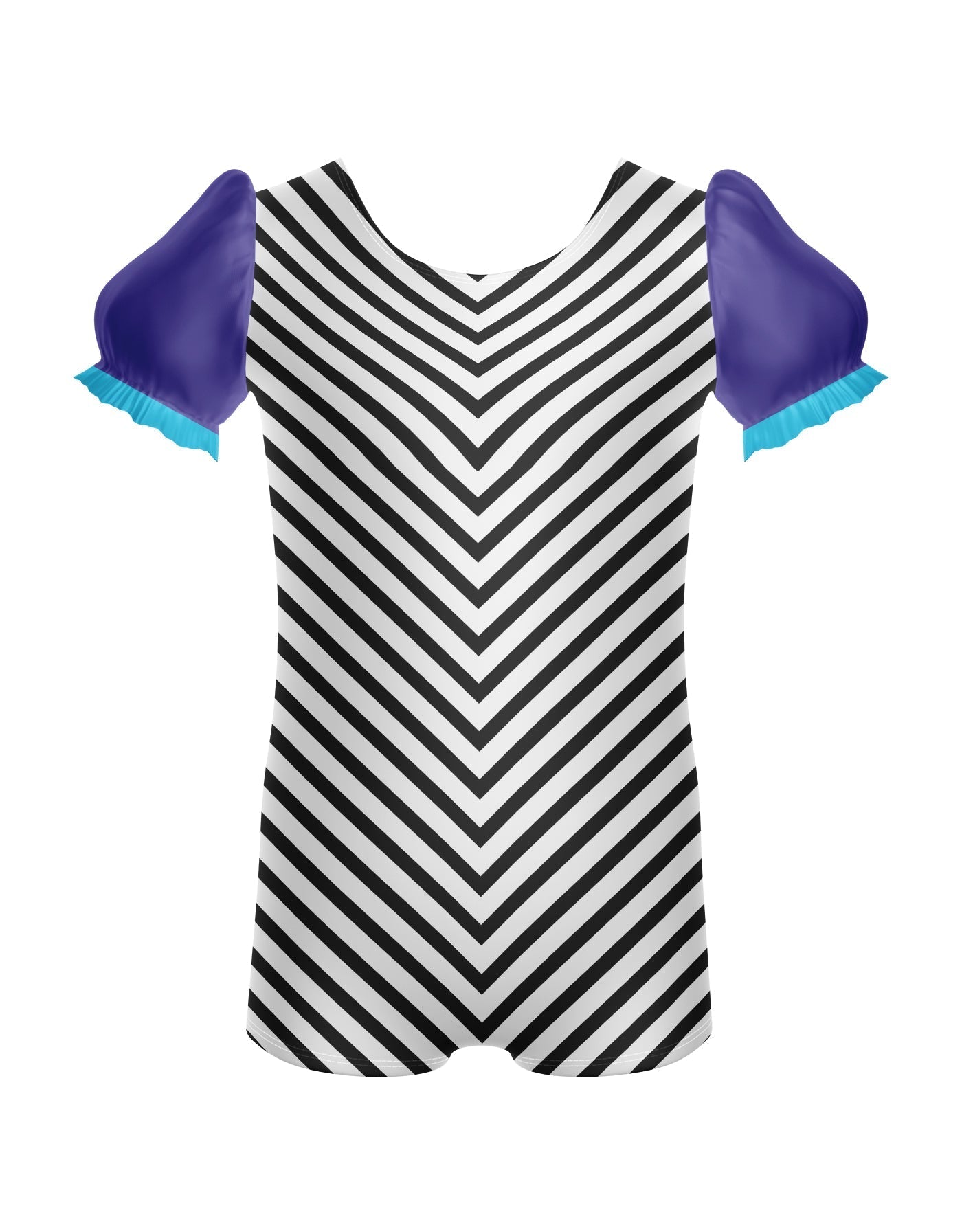 Banana Split Puff Sleeve Biketard