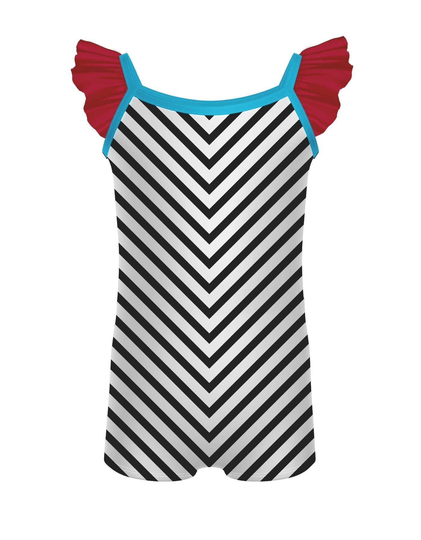 Banana Split Camisole Flutter Sleeve Biketard