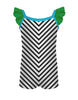 Banana Split Camisole Flutter Sleeve Biketard