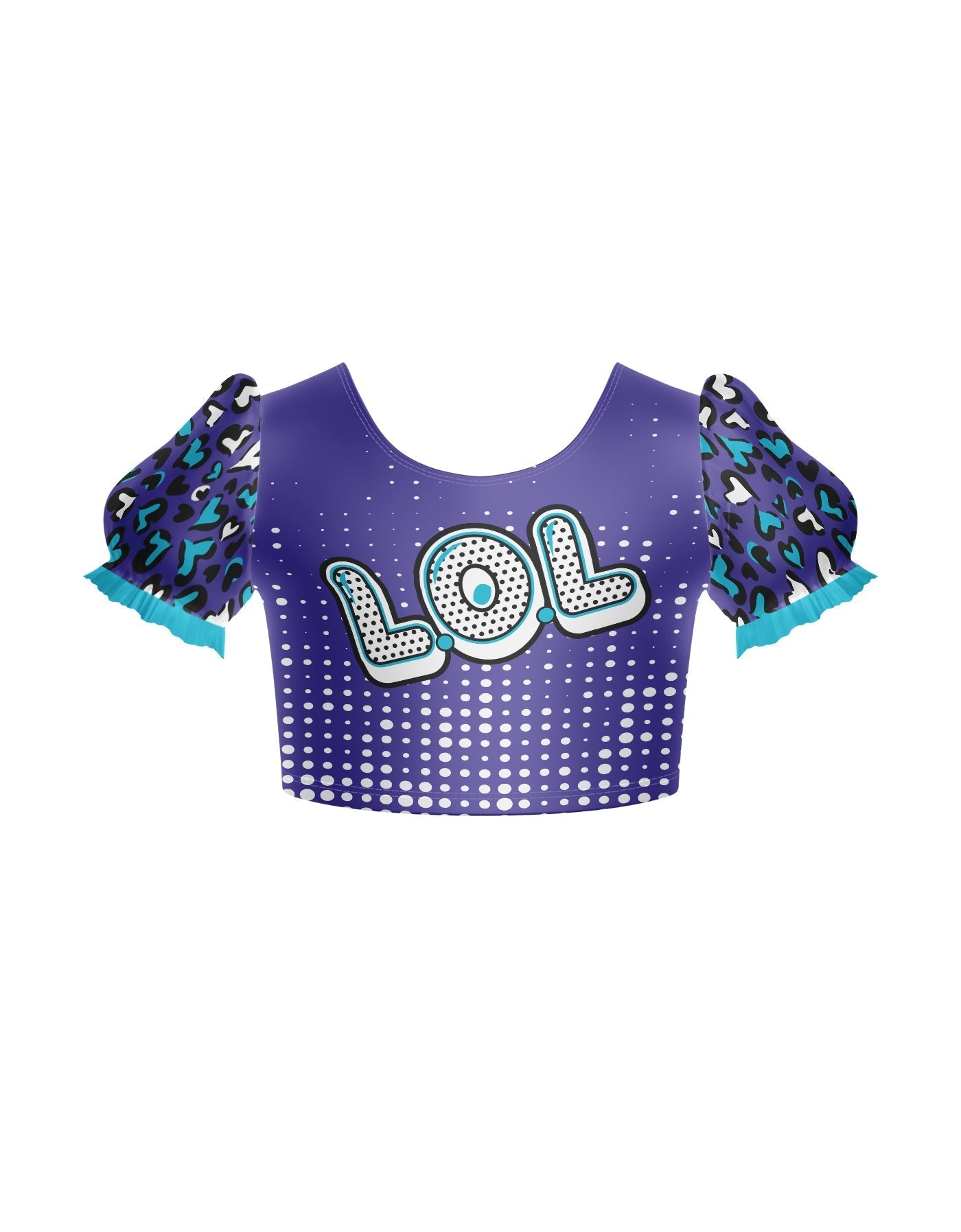 LOL Puff Sleeve Crop Top