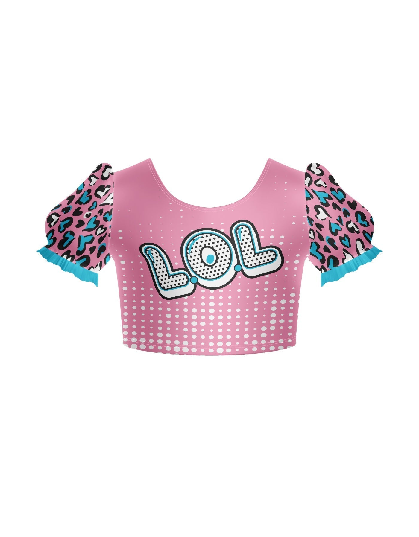 LOL Puff Sleeve Crop Top