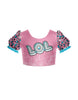 LOL Puff Sleeve Crop Top