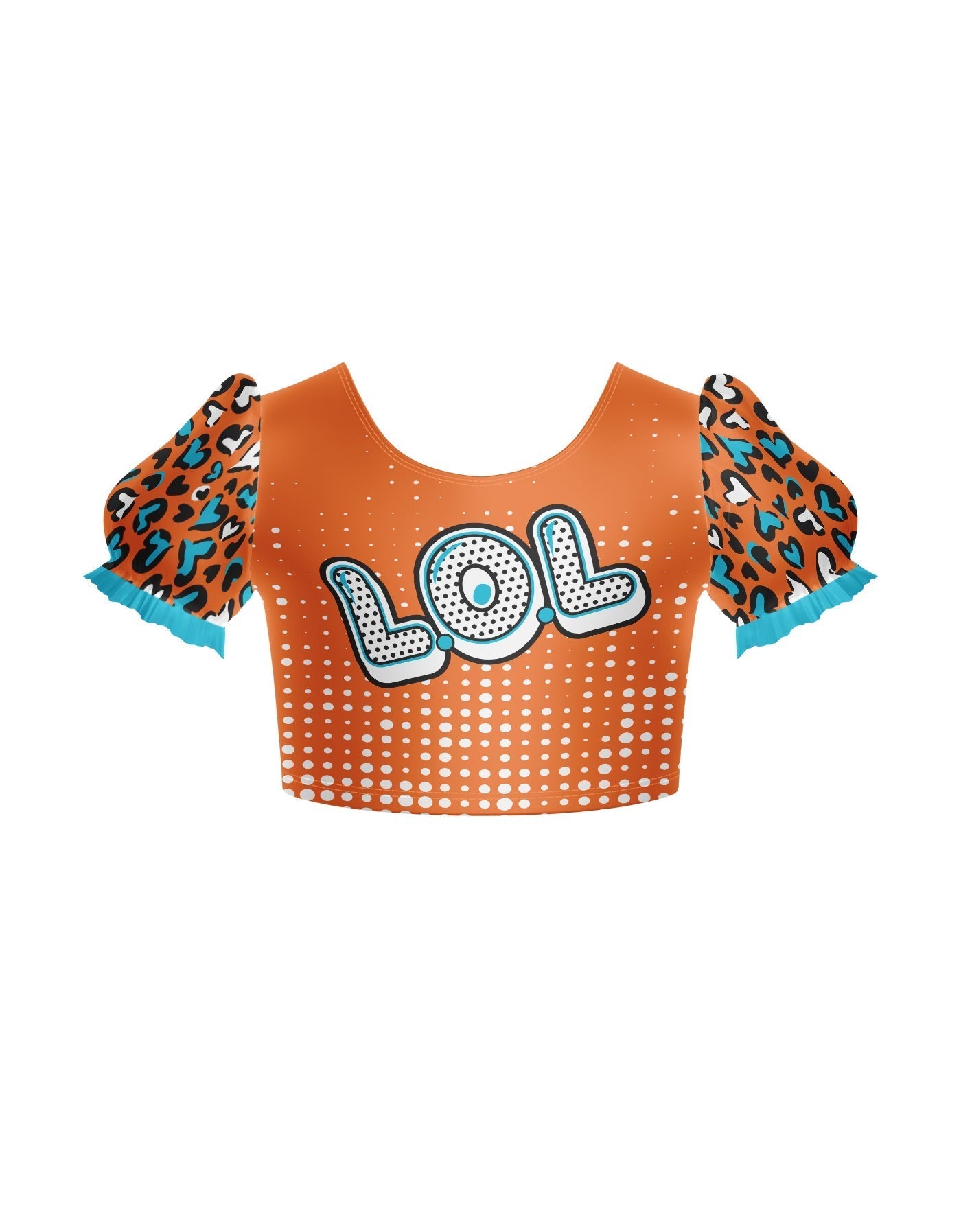 LOL Puff Sleeve Crop Top