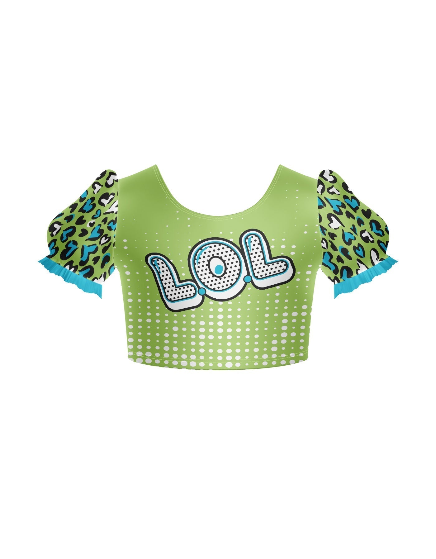 LOL Puff Sleeve Crop Top