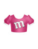 Chocolate M Puff Sleeve Crop Top
