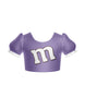 Chocolate M Puff Sleeve Crop Top