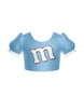 Chocolate M Puff Sleeve Crop Top