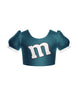 Chocolate M Puff Sleeve Crop Top