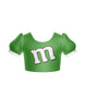 Chocolate M Puff Sleeve Crop Top