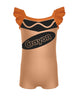 Crayons Camisole Flutter Sleeve Biketard