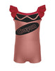 Crayons Camisole Flutter Sleeve Biketard