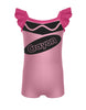 Crayons Camisole Flutter Sleeve Biketard