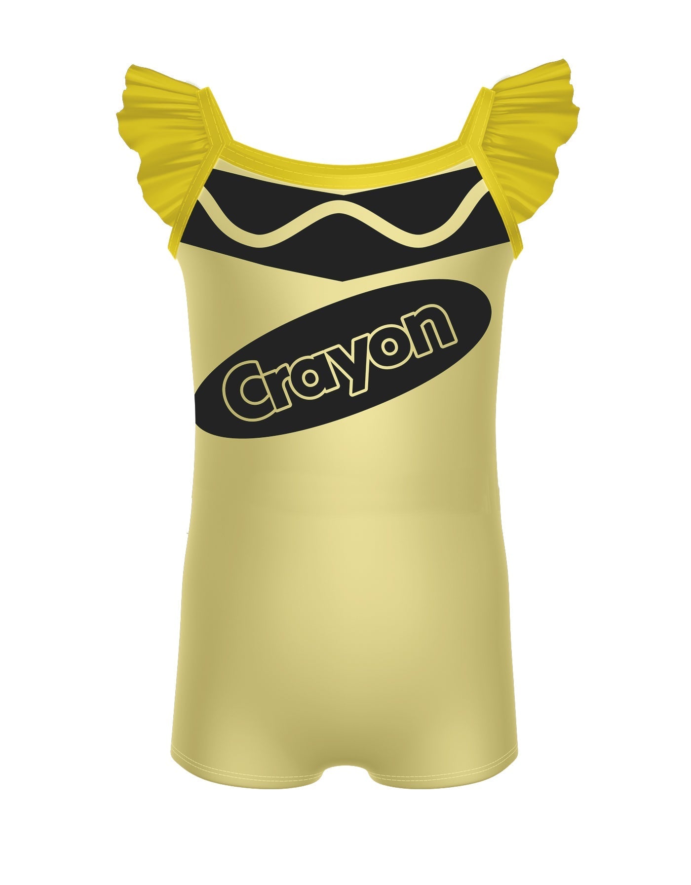 Crayons Camisole Flutter Sleeve Biketard