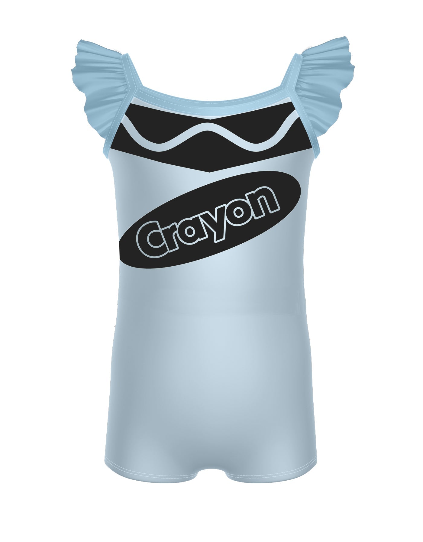 Crayons Camisole Flutter Sleeve Biketard