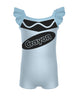 Crayons Camisole Flutter Sleeve Biketard