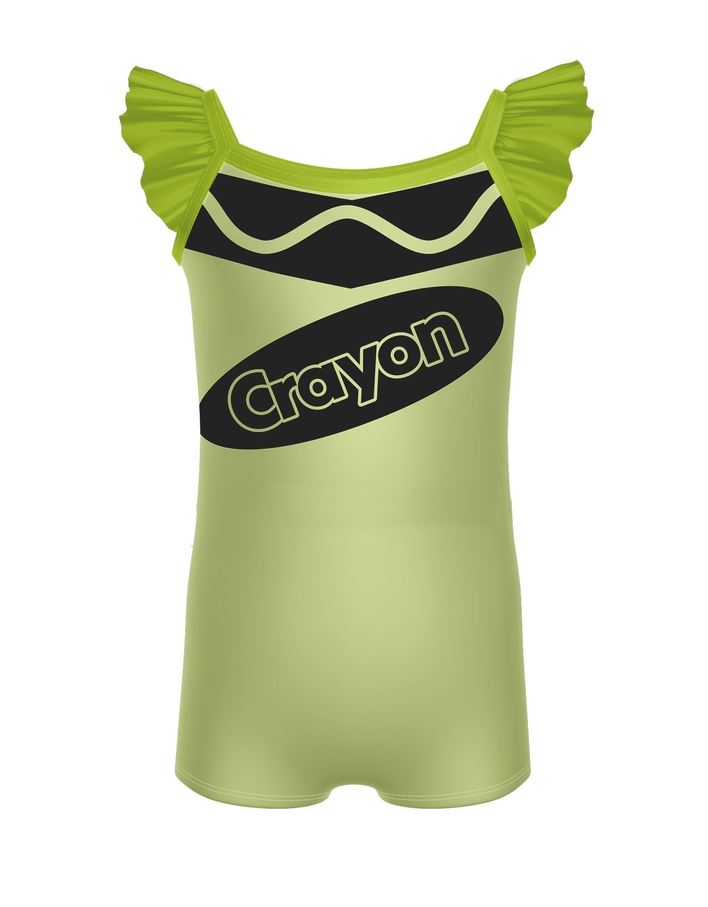 Crayons Camisole Flutter Sleeve Biketard