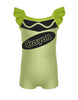 Crayons Camisole Flutter Sleeve Biketard