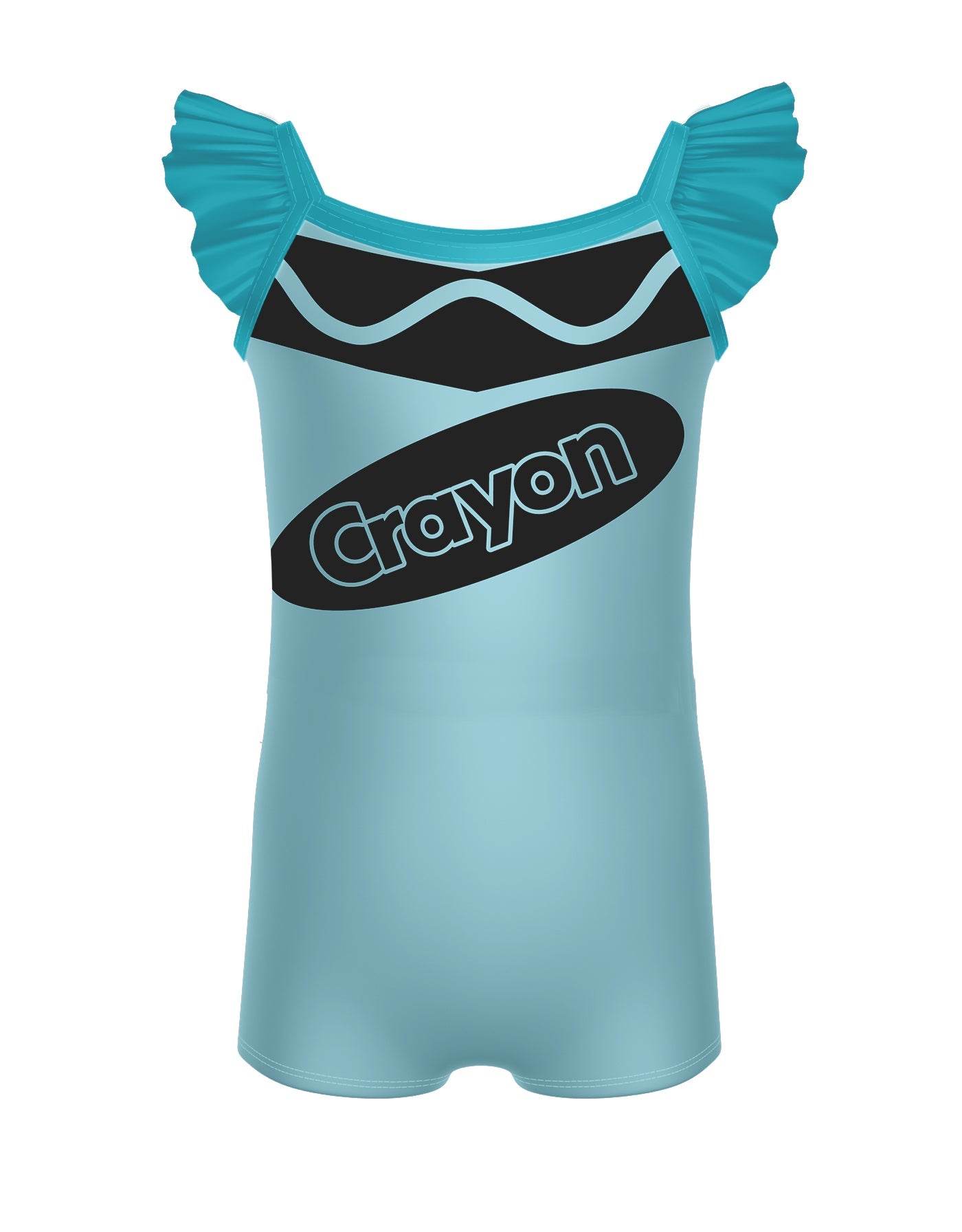 Crayons Camisole Flutter Sleeve Biketard