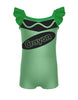 Crayons Camisole Flutter Sleeve Biketard