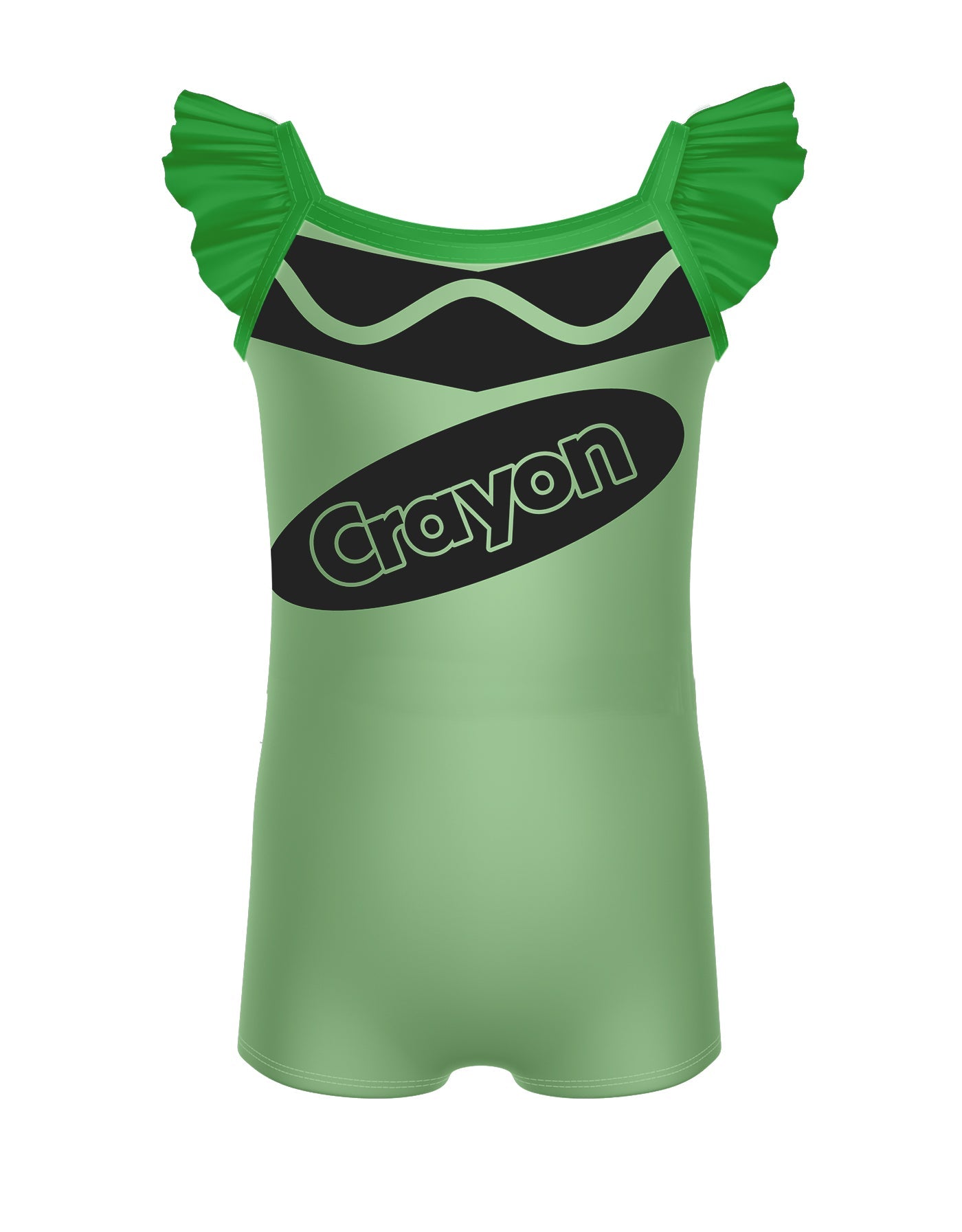 Crayons Camisole Flutter Sleeve Biketard
