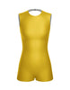Solid Lycra Sleeveless Open Back Biketard